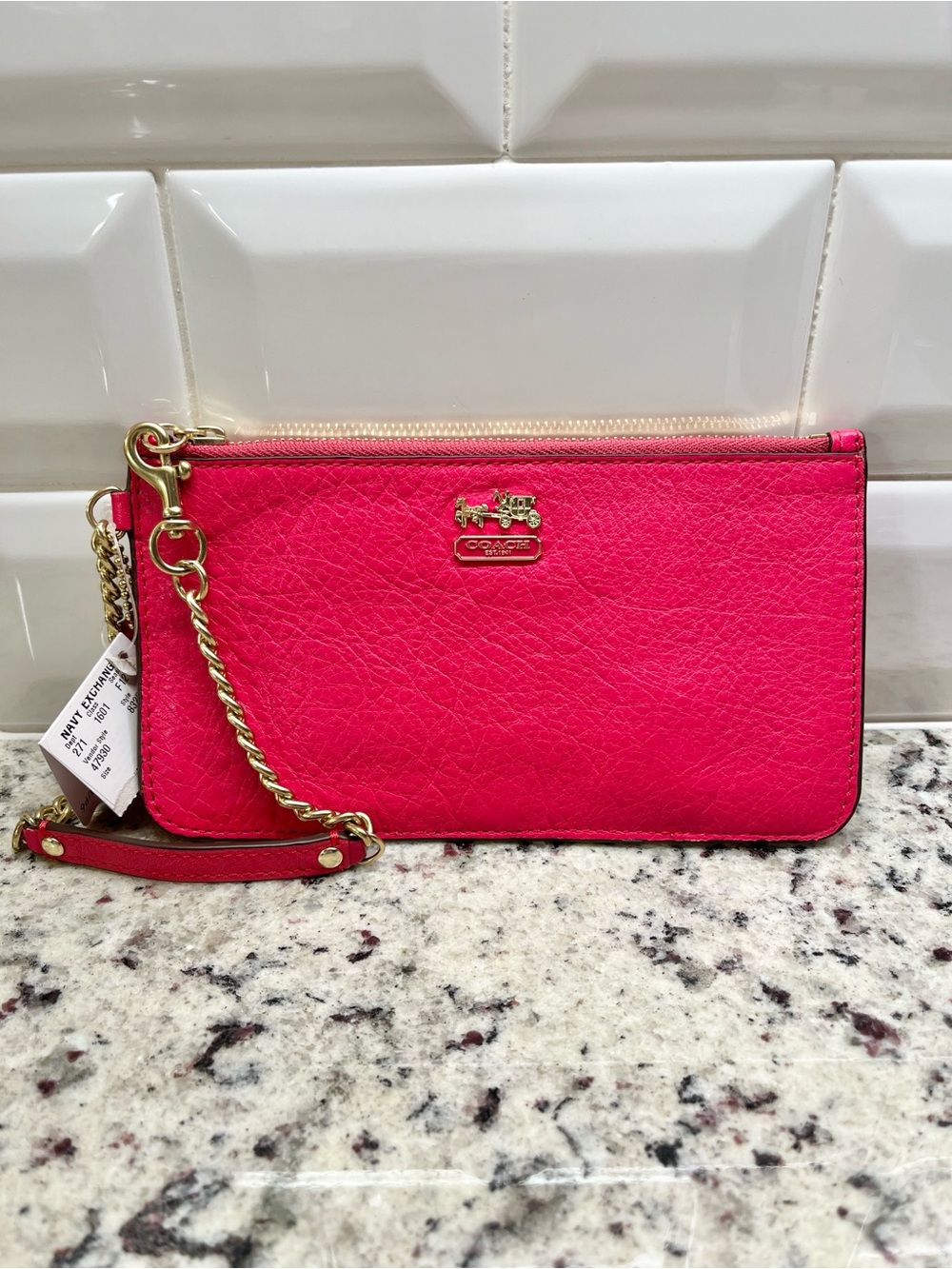 Coach Madison Slim Leather Wristlet/Clutch NWT